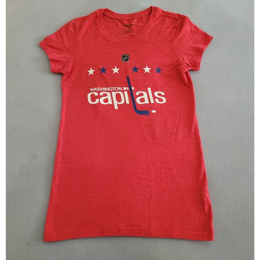 REEBOK/NHL Washington Capitals Oshie 77 Red T-shirt-Women's Sz Sm